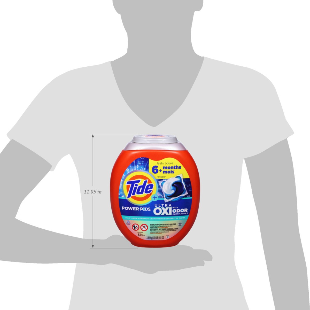 slide 2 of 14, Tide + Ultra Oxi Power Pods Detergent 63 ea, 63 ct