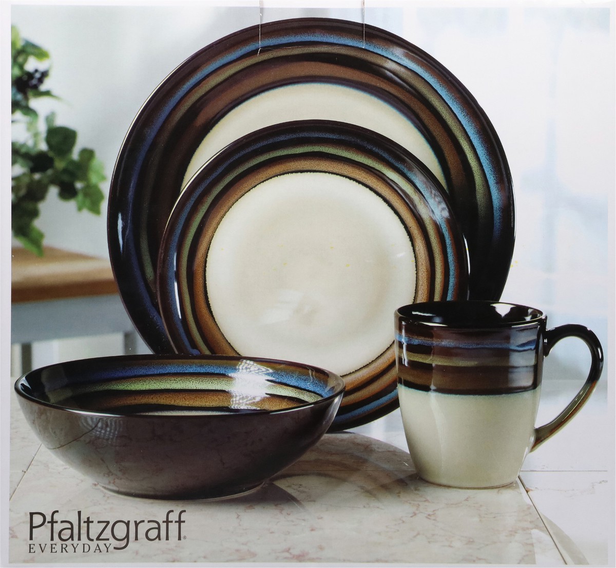 slide 3 of 11, Pfaltzgraff Galaxy Blue Dinnerware Set 16 ea, 16 ct