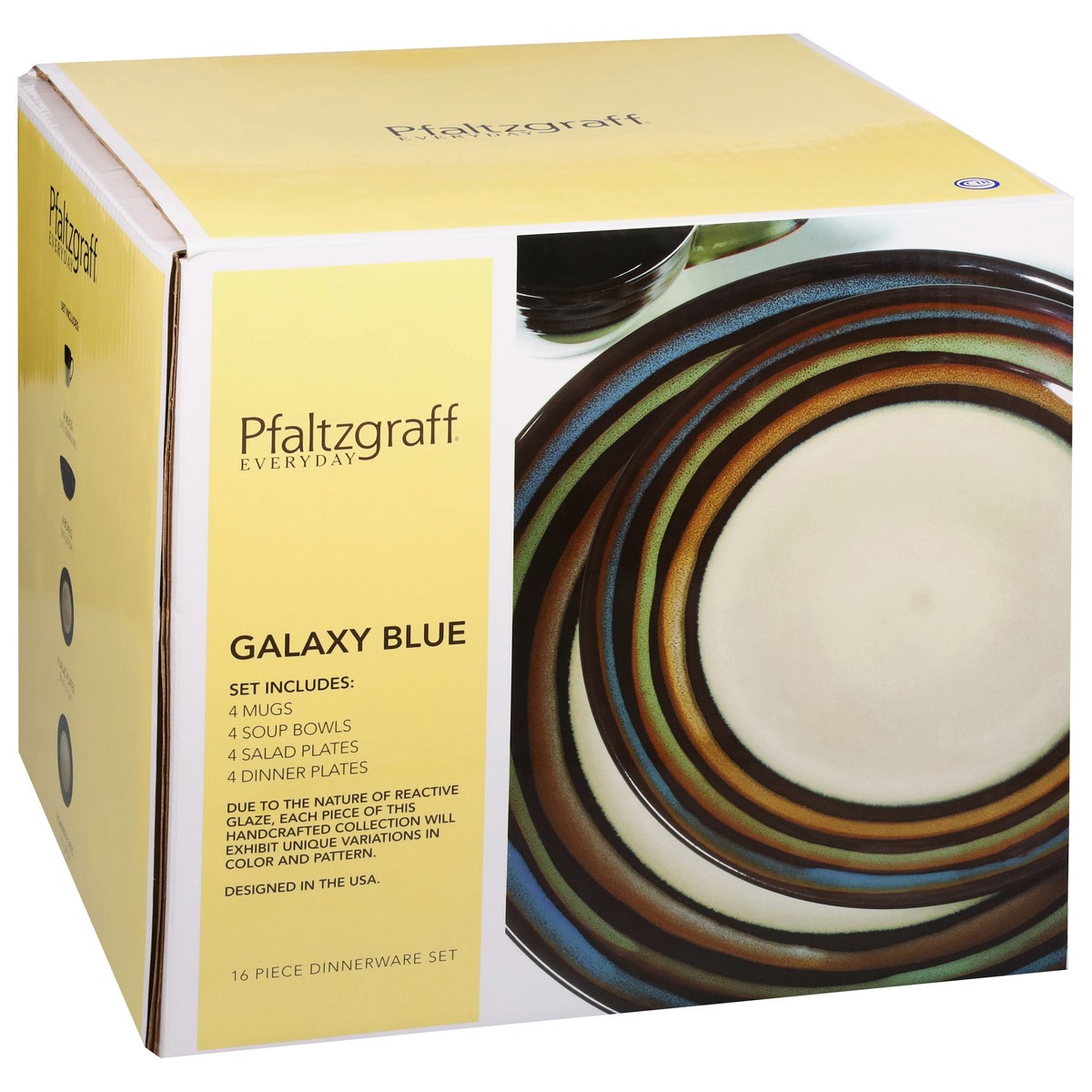 slide 7 of 11, Pfaltzgraff Galaxy Blue Dinnerware Set 16 ea, 16 ct