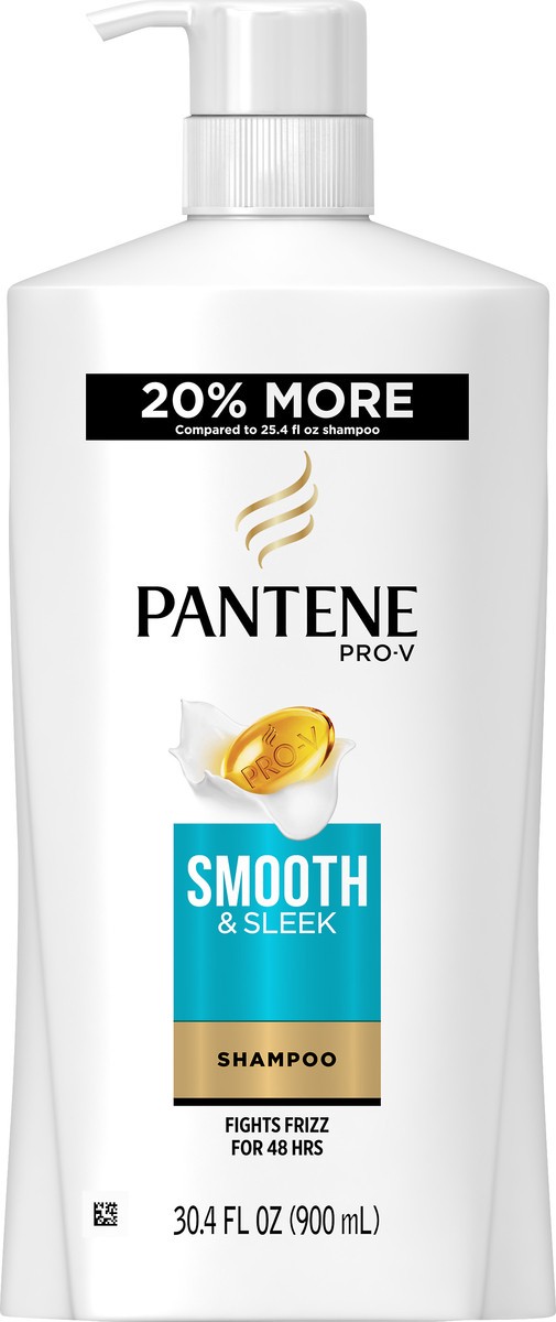 slide 3 of 4, Pantene Smooth & Sleek Shampoo 30.4 oz, 30.4 oz