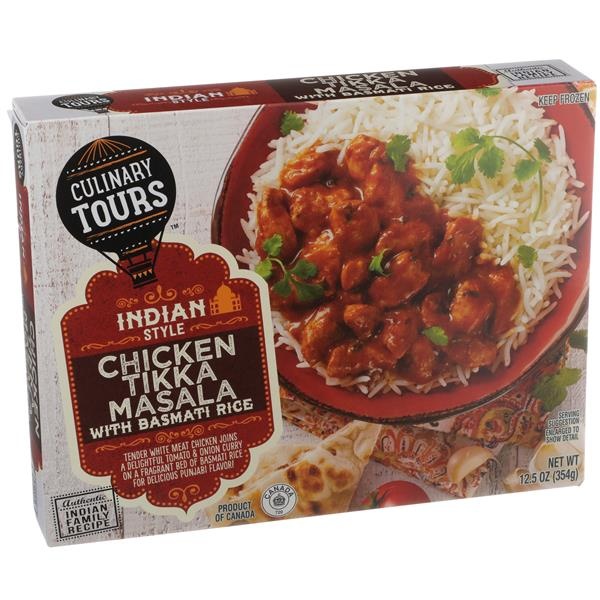 slide 1 of 1, Culinary Tours Indian Style Chicken Tikka Masala With Basmati Rice, 12.5 oz
