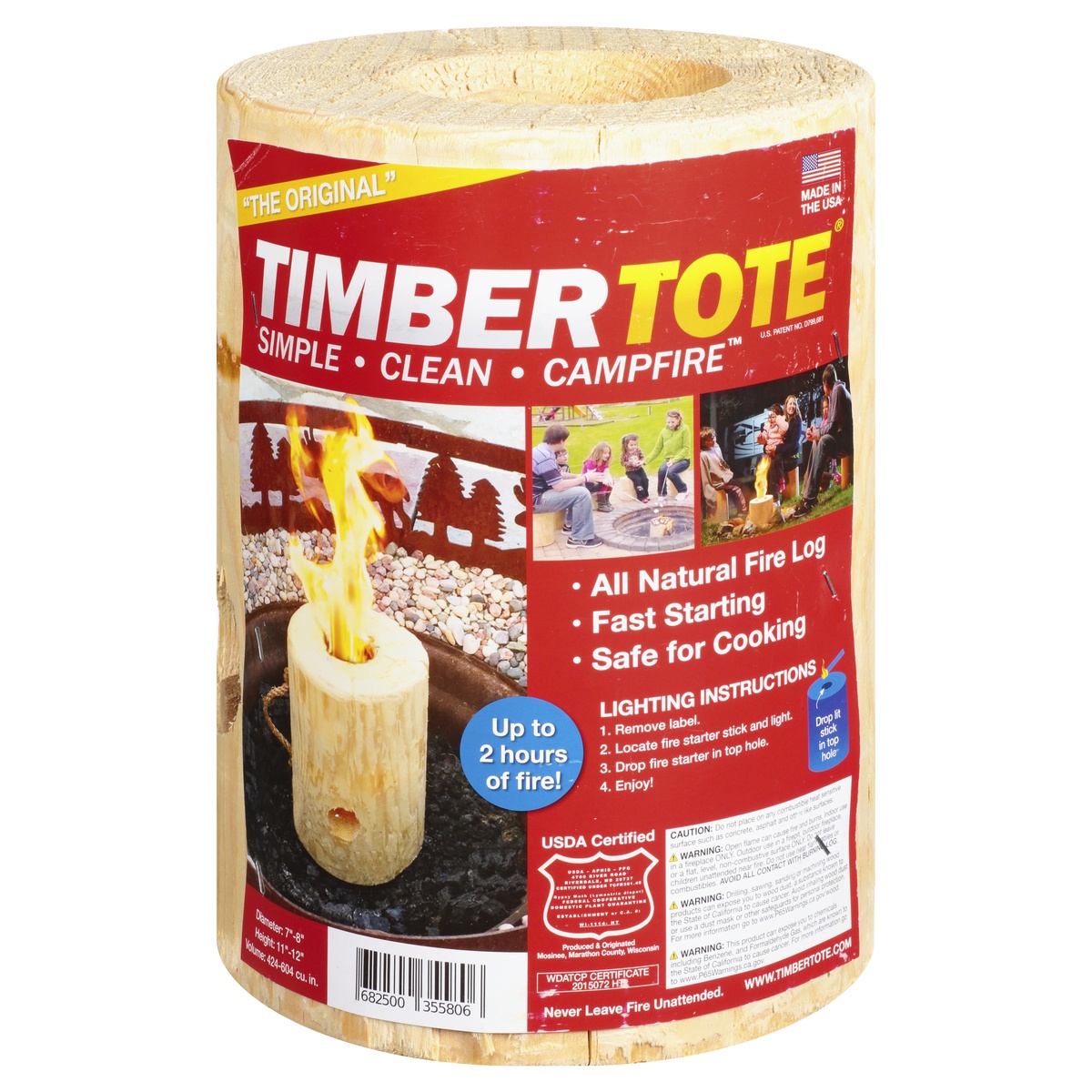 slide 1 of 1, Timber Tote Fire Logs, LG