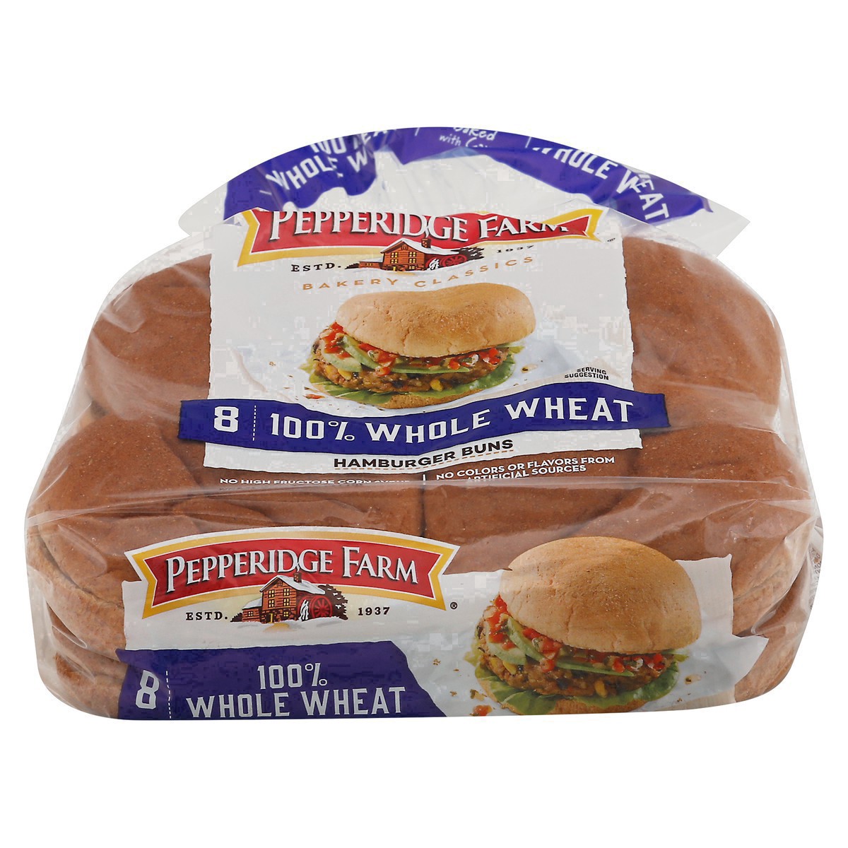 slide 13 of 103, Pepperidge Farm 100% Whole Wheat Hamburger Buns, 14.5 oz