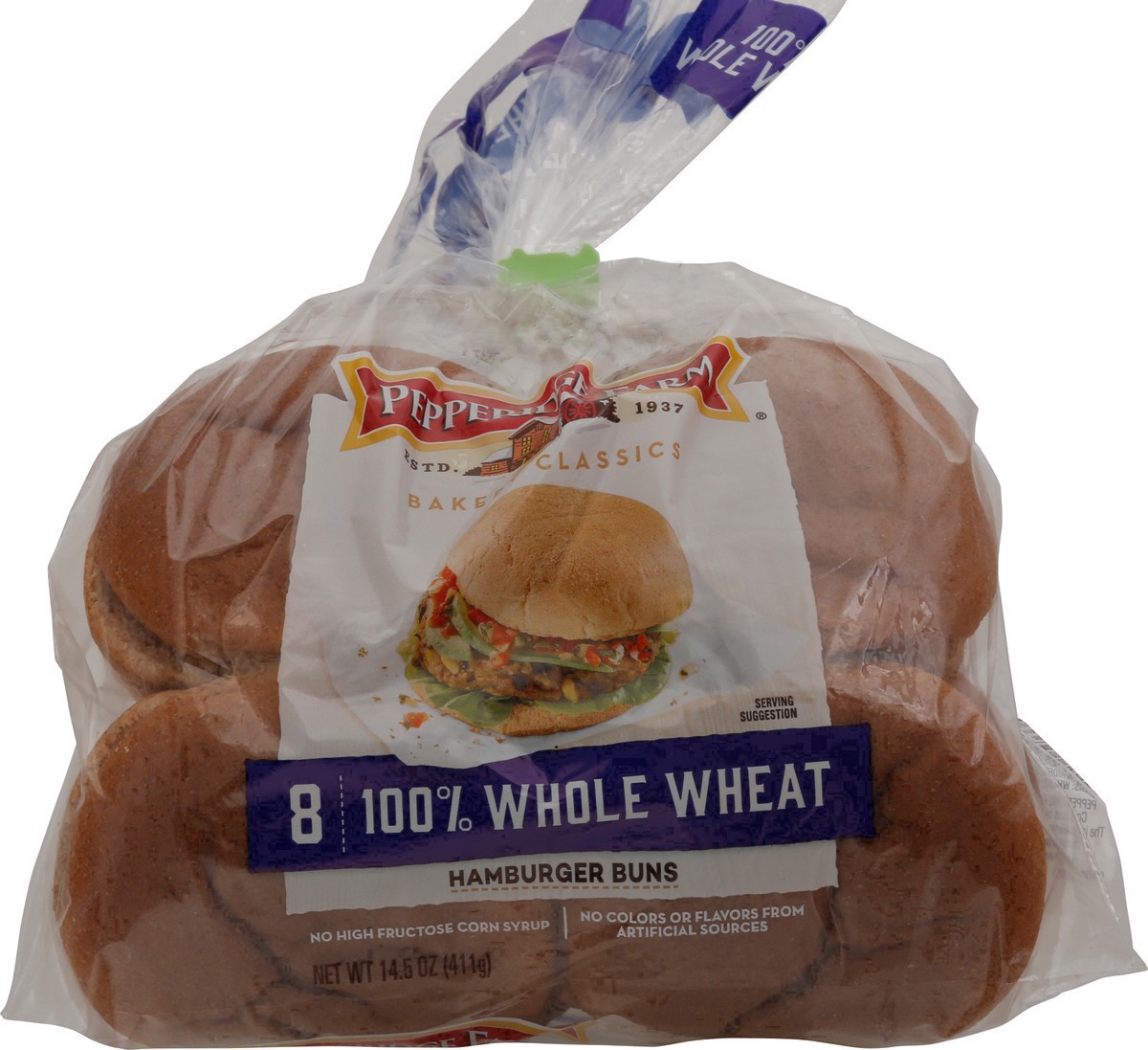 slide 3 of 103, Pepperidge Farm 100% Whole Wheat Hamburger Buns, 14.5 oz