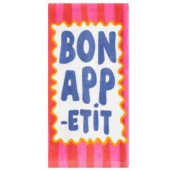 Meijer Corporate Seasonal Mcs Summer Bon Appetit Frame Fiber Reactive Kitchen Towel, 16 In X 25 In