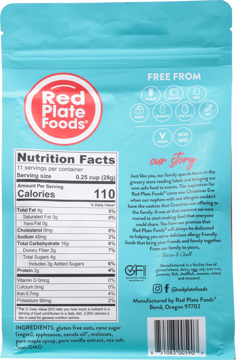 slide 2 of 9, Red Plate Gluten Free Vanilla Granola, 1 ct
