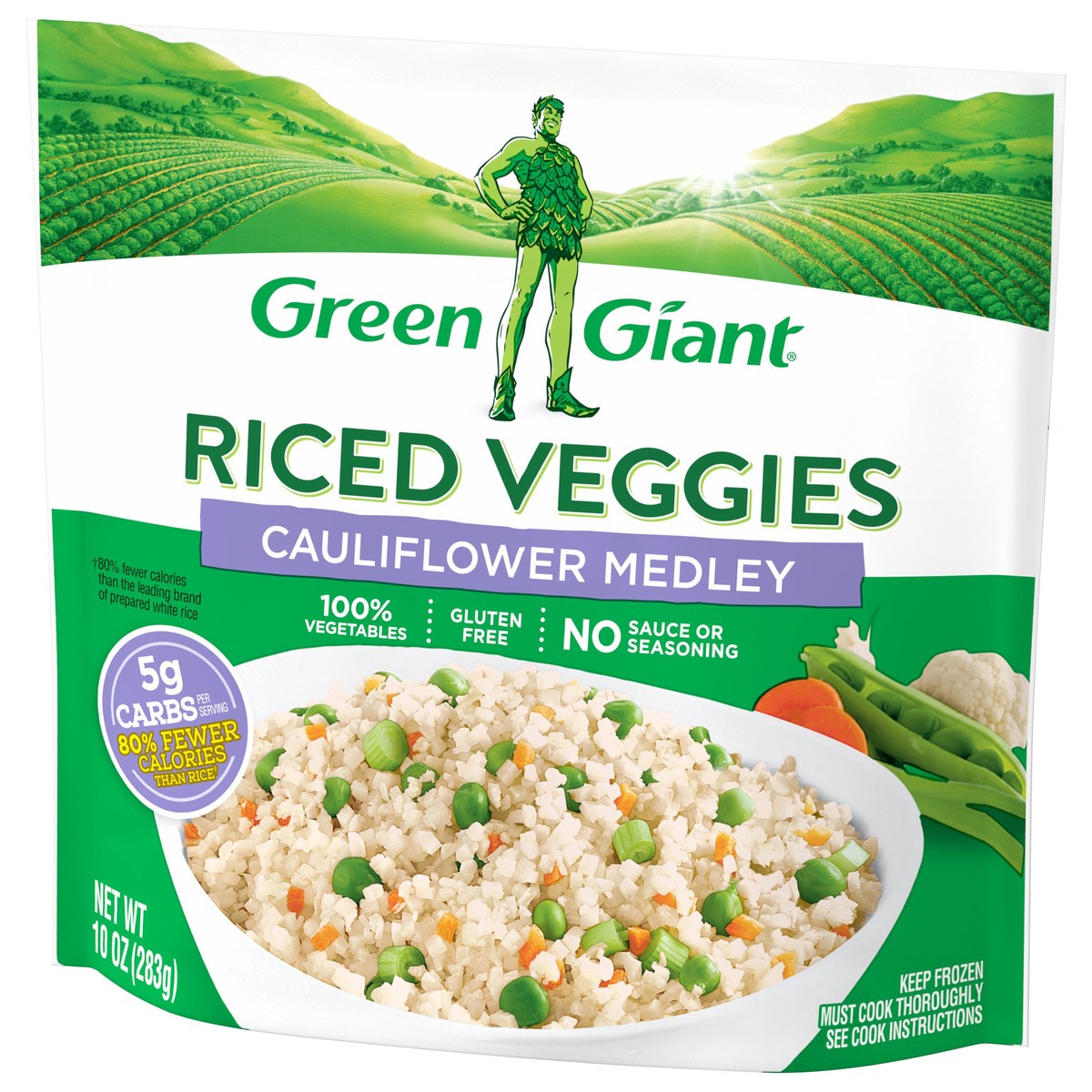 slide 3 of 8, Green Giant Riced Veggies Cauliflower Medley, Frozen Vegetables, 10 OZ, 10 oz