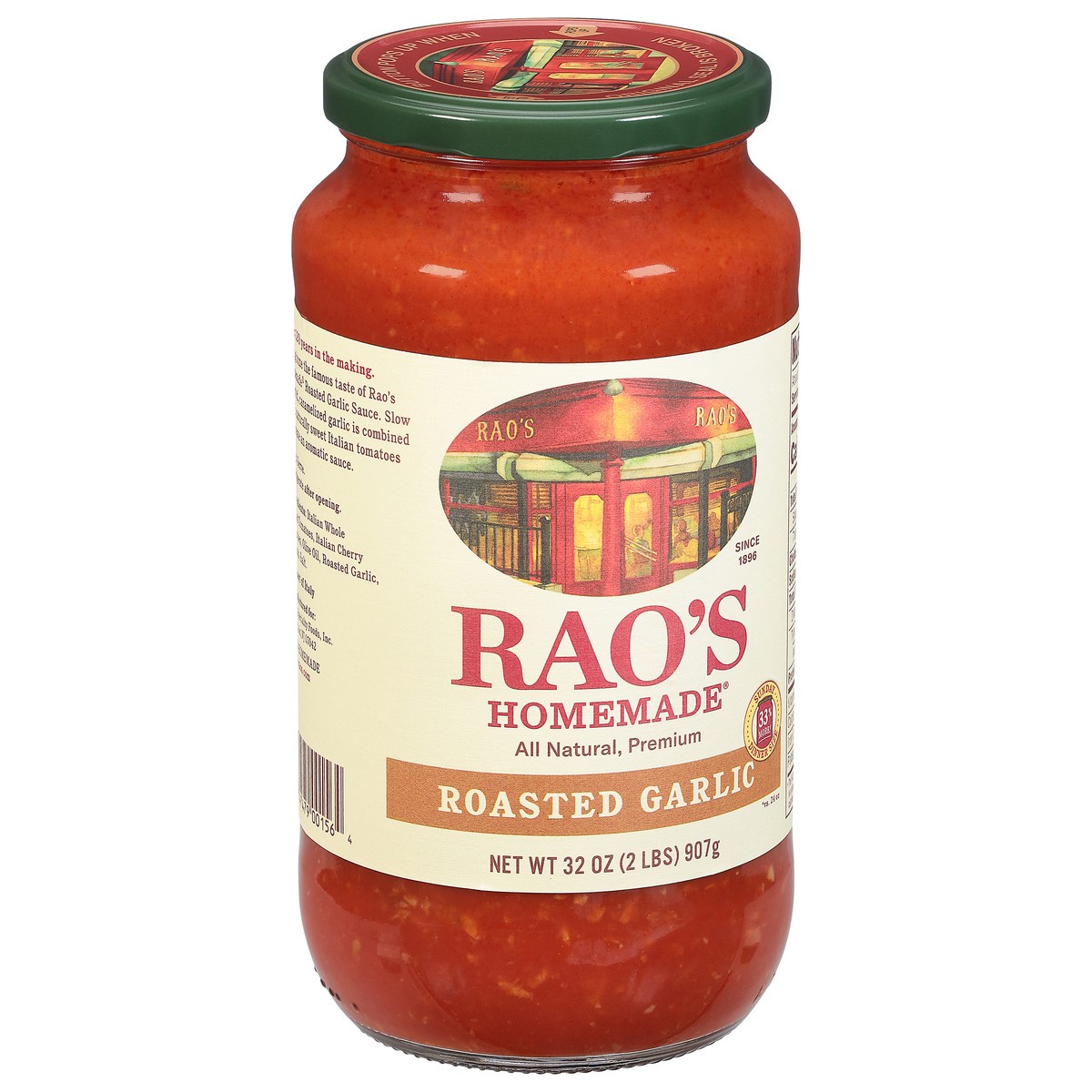 slide 9 of 9, Rao's Homemade Tomato Sauce | Roasted Garlic | 32 oz | Versatile Pasta Sauce | Carb Conscious, Keto Friendly | All Natural,  Premium Quality | Made with Sweet Italian Tomatoes and Caramelized Garlic, 12 oz