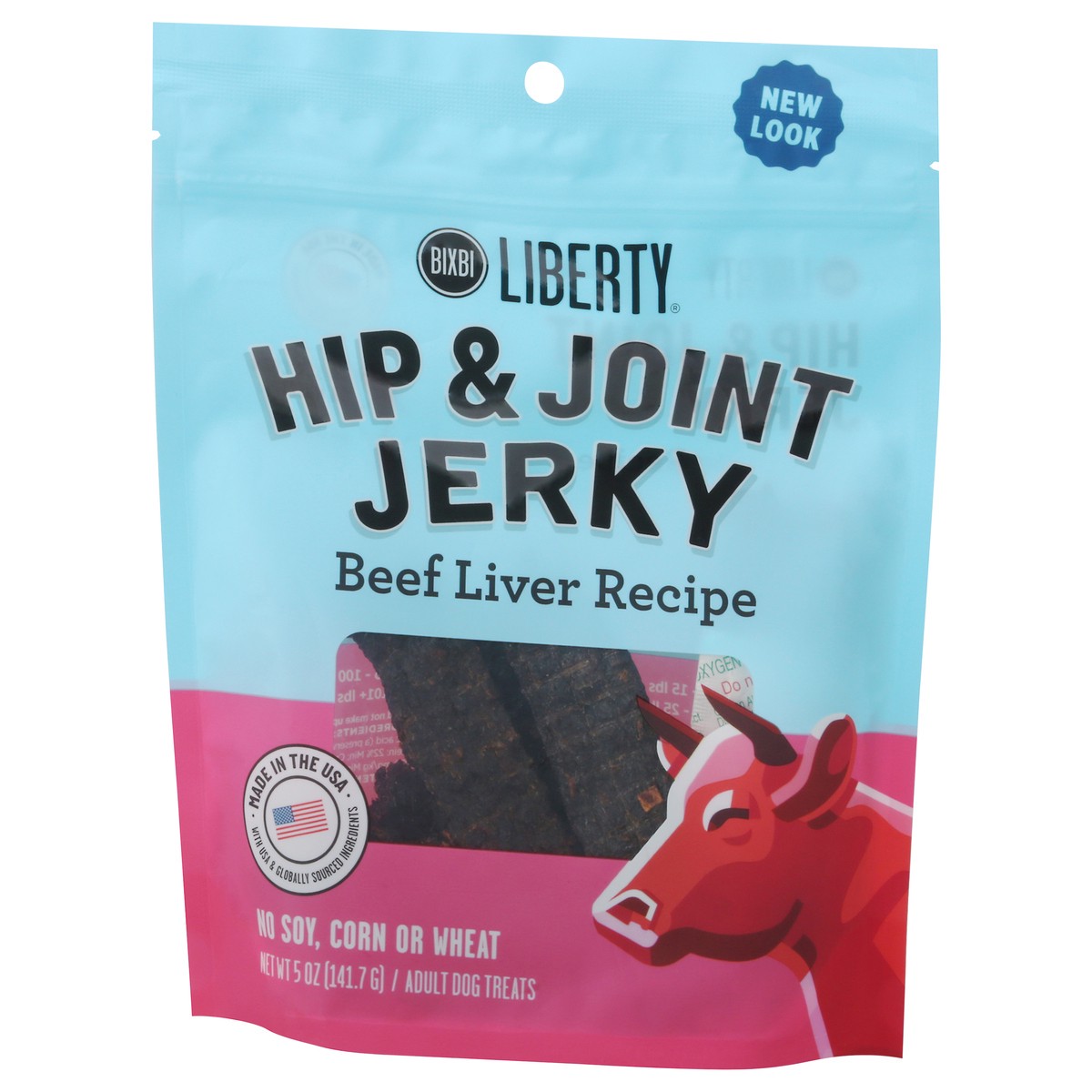 slide 3 of 9, Liberty Adult Hip & Joint Jerky Beef Liver Recipe Dog Treats 5 oz, 5 oz