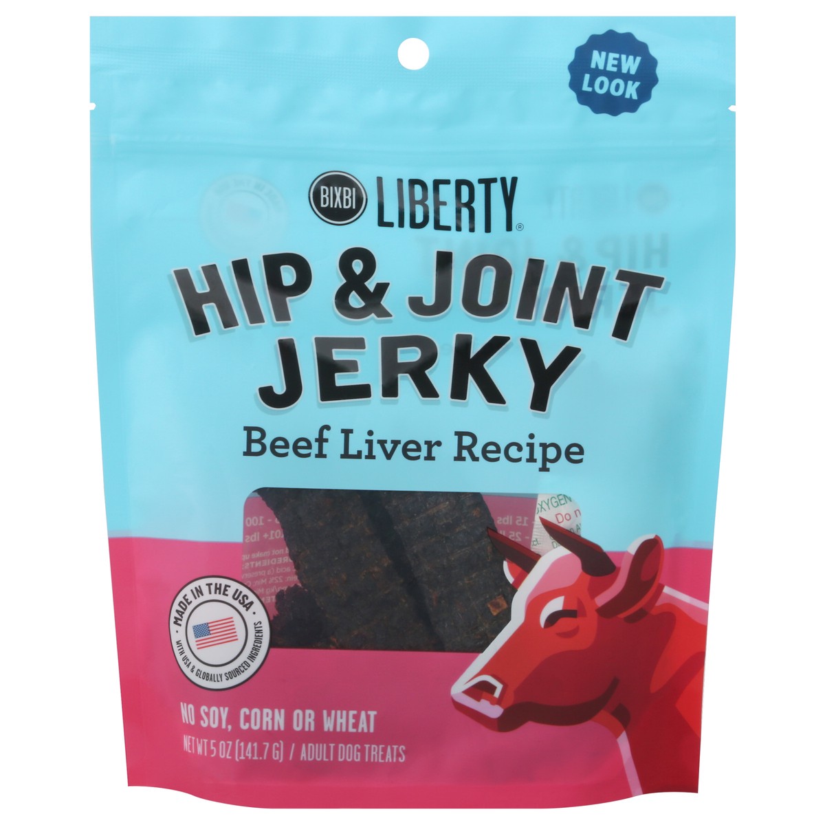 slide 1 of 9, Liberty Adult Hip & Joint Jerky Beef Liver Recipe Dog Treats 5 oz, 5 oz