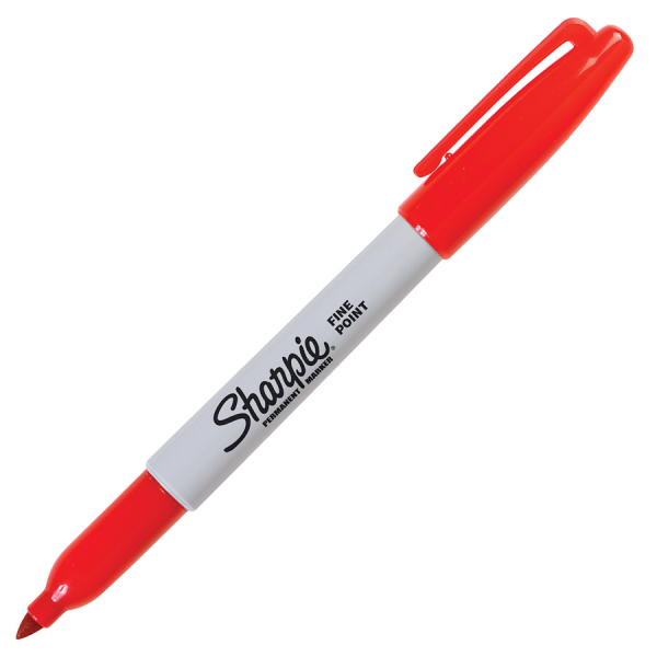 slide 1 of 1, Sharpie Fine Red, 1 ct