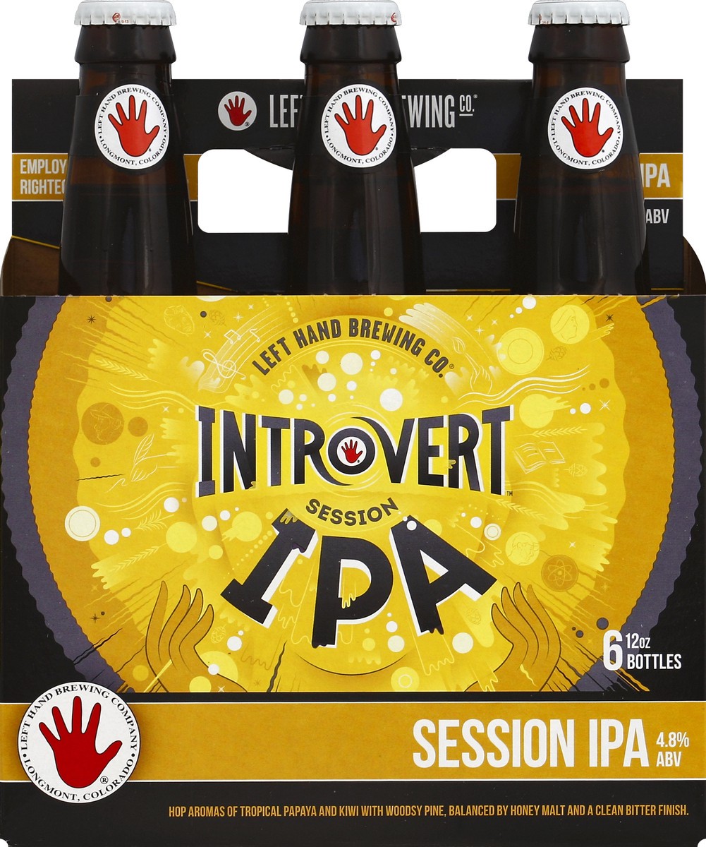 slide 4 of 4, Left Hand Brewing Co. Introvert Session IPABottle, 6 ct; 12 oz