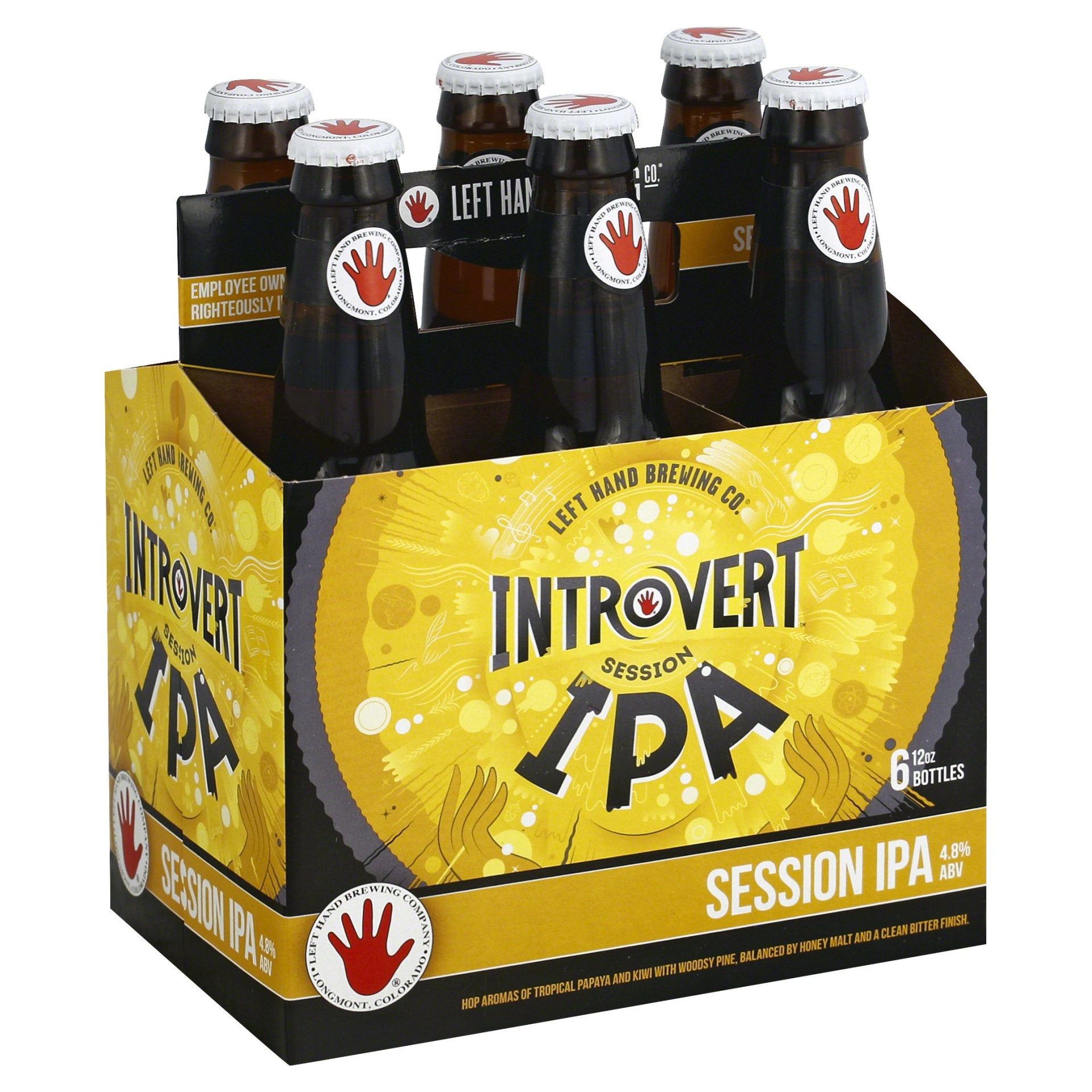 slide 1 of 4, Left Hand Brewing Co. Introvert Session IPABottle, 6 ct; 12 oz