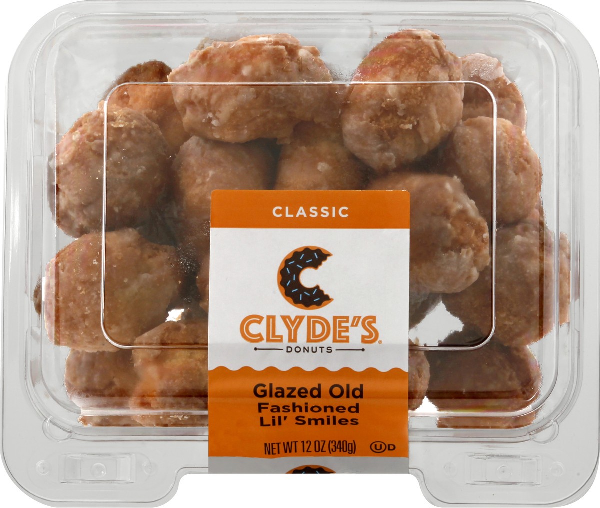 slide 7 of 13, Clyde's Classic Glazed Old Fashioned Lil' Smiles Donuts 12 oz, 12 oz