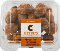 Clyde's Classic Glazed Old Fashioned Lil' Smiles Donuts 12 oz