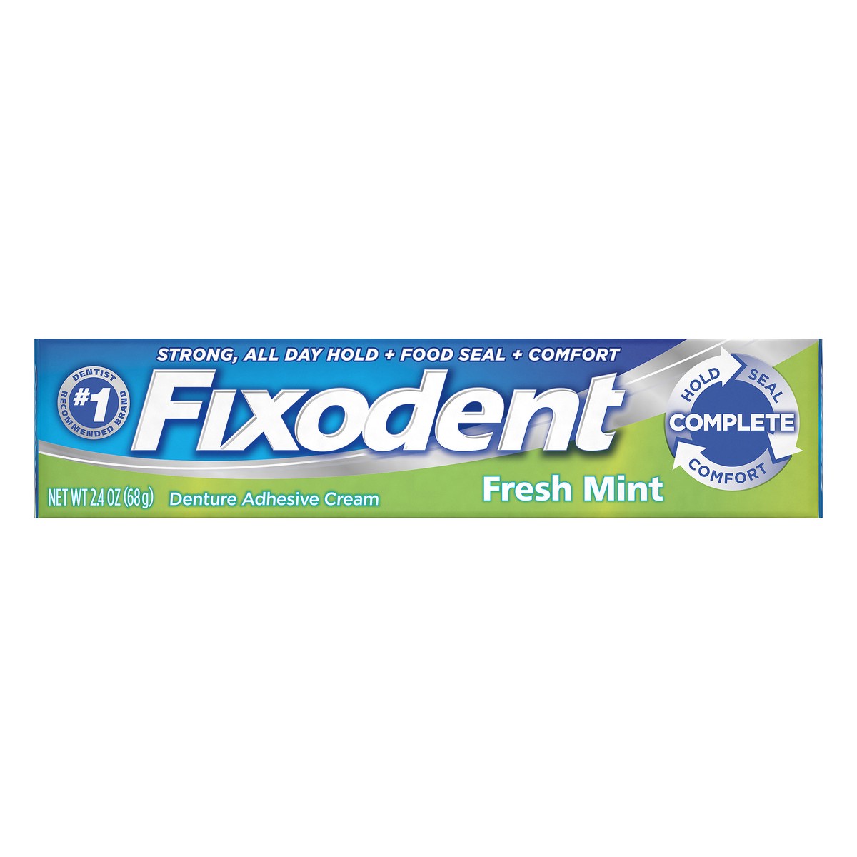 slide 3 of 5, Fixodent Fresh Denture Cream, 2.4 oz