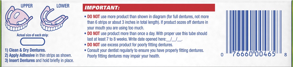 slide 5 of 5, Fixodent Fresh Denture Cream, 2.4 oz