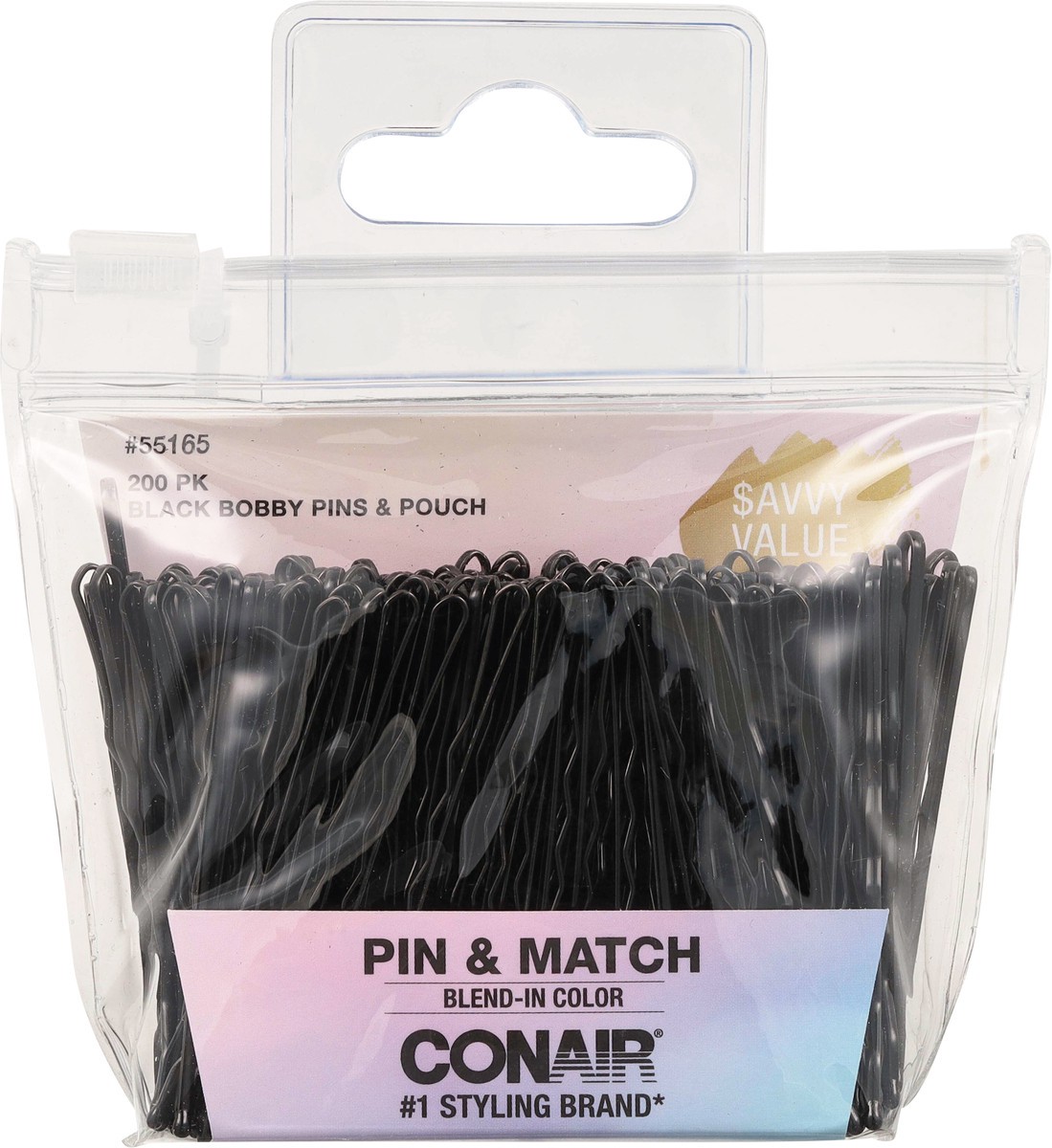 slide 7 of 9, Conair Black Bobby Pins & Pouch 1 ea, 1 ea