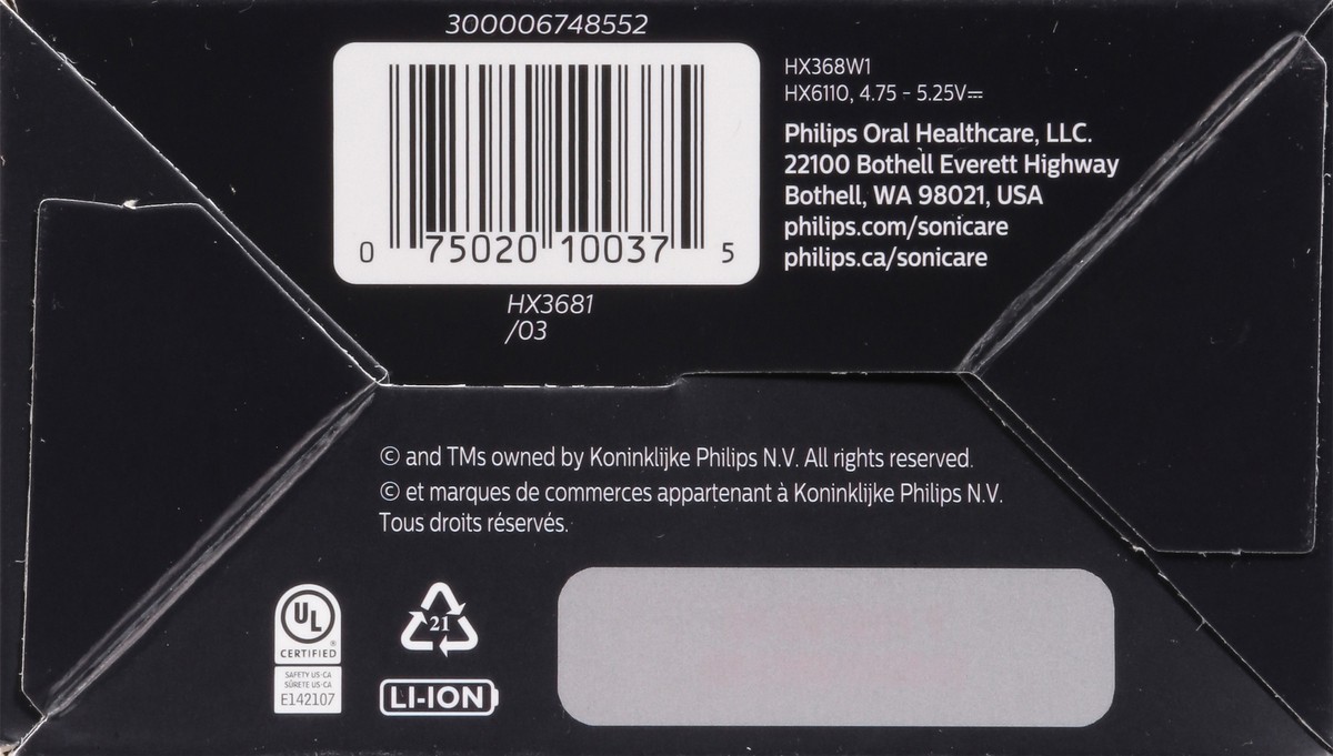 slide 11 of 11, Hx3681/03 Power Toothbrush Srs3100,prm,w - Each, 1 ct