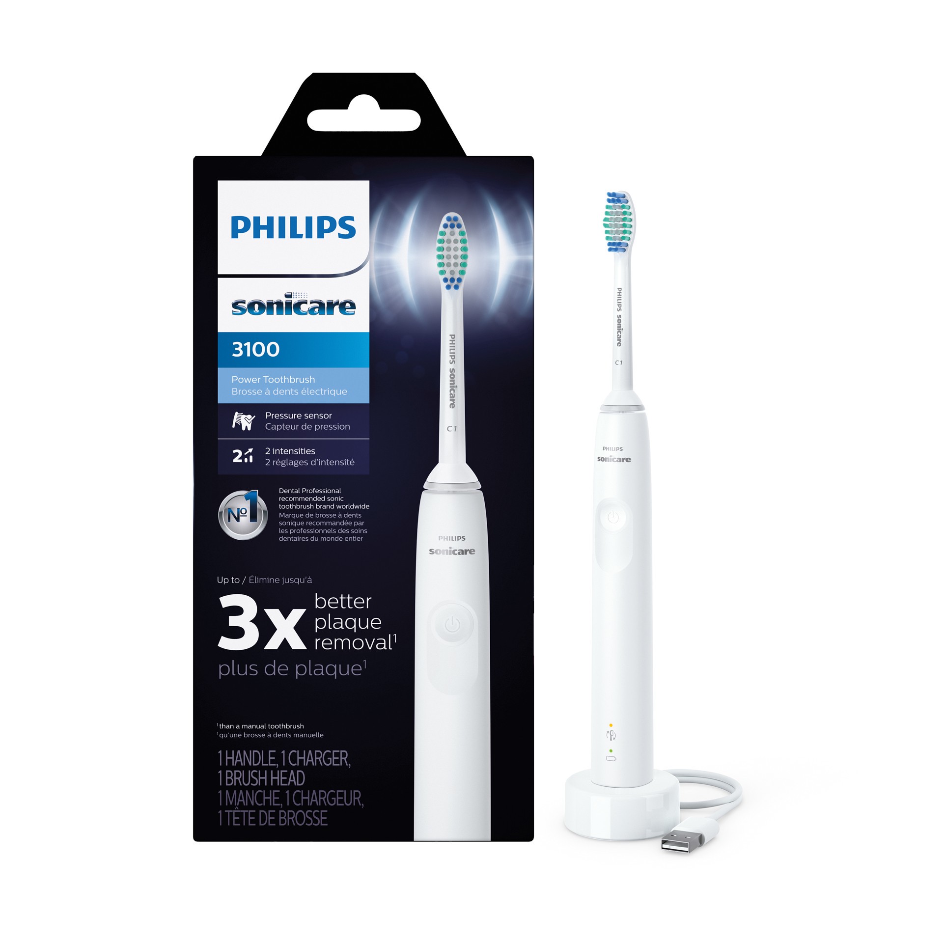 slide 1 of 11, Hx3681/03 Power Toothbrush Srs3100,prm,w - Each, 1 ct
