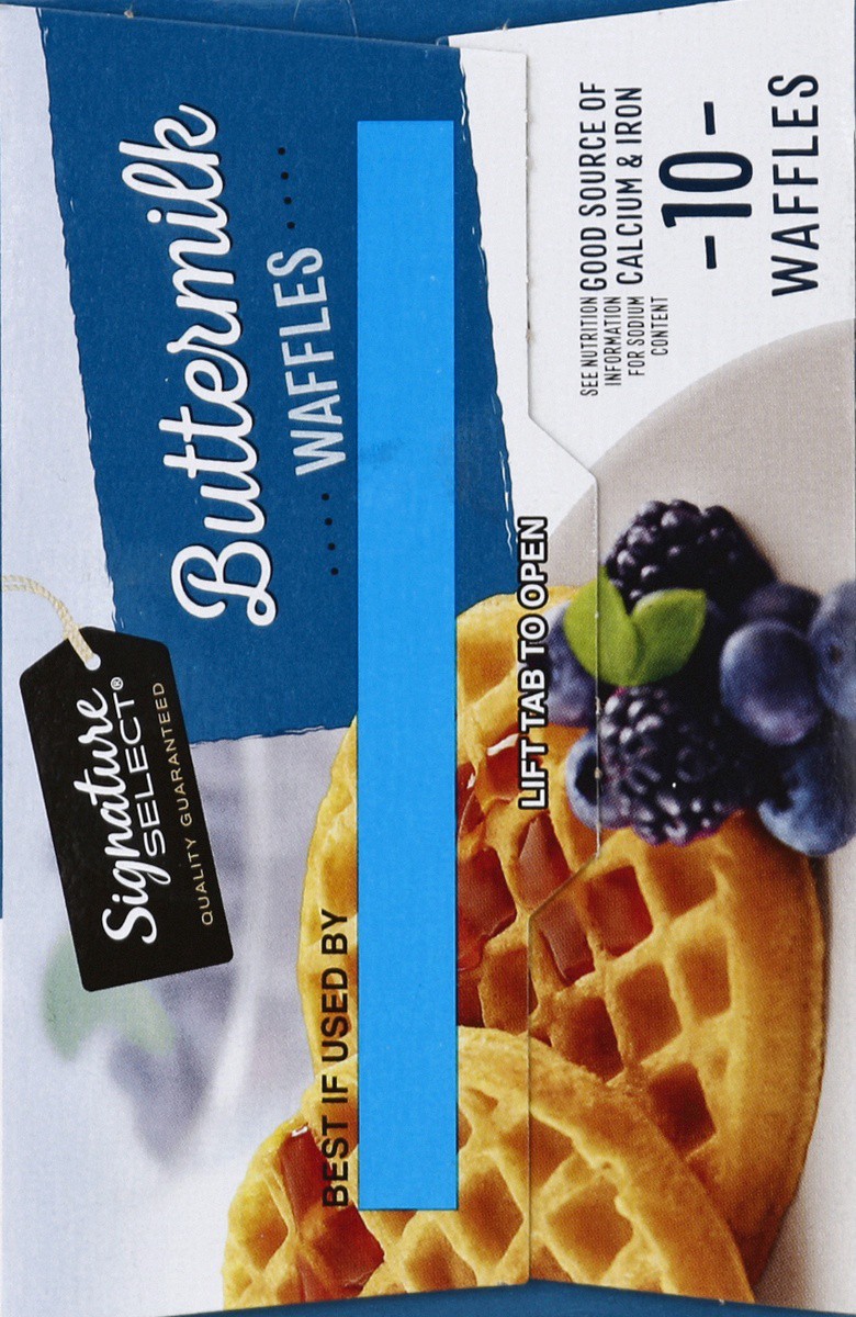 slide 7 of 7, Signature Select Buttermilk Waffles 10 ea, 10 ct