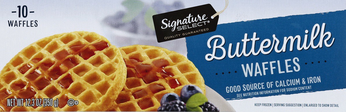 slide 5 of 7, Signature Select Buttermilk Waffles 10 ea, 10 ct