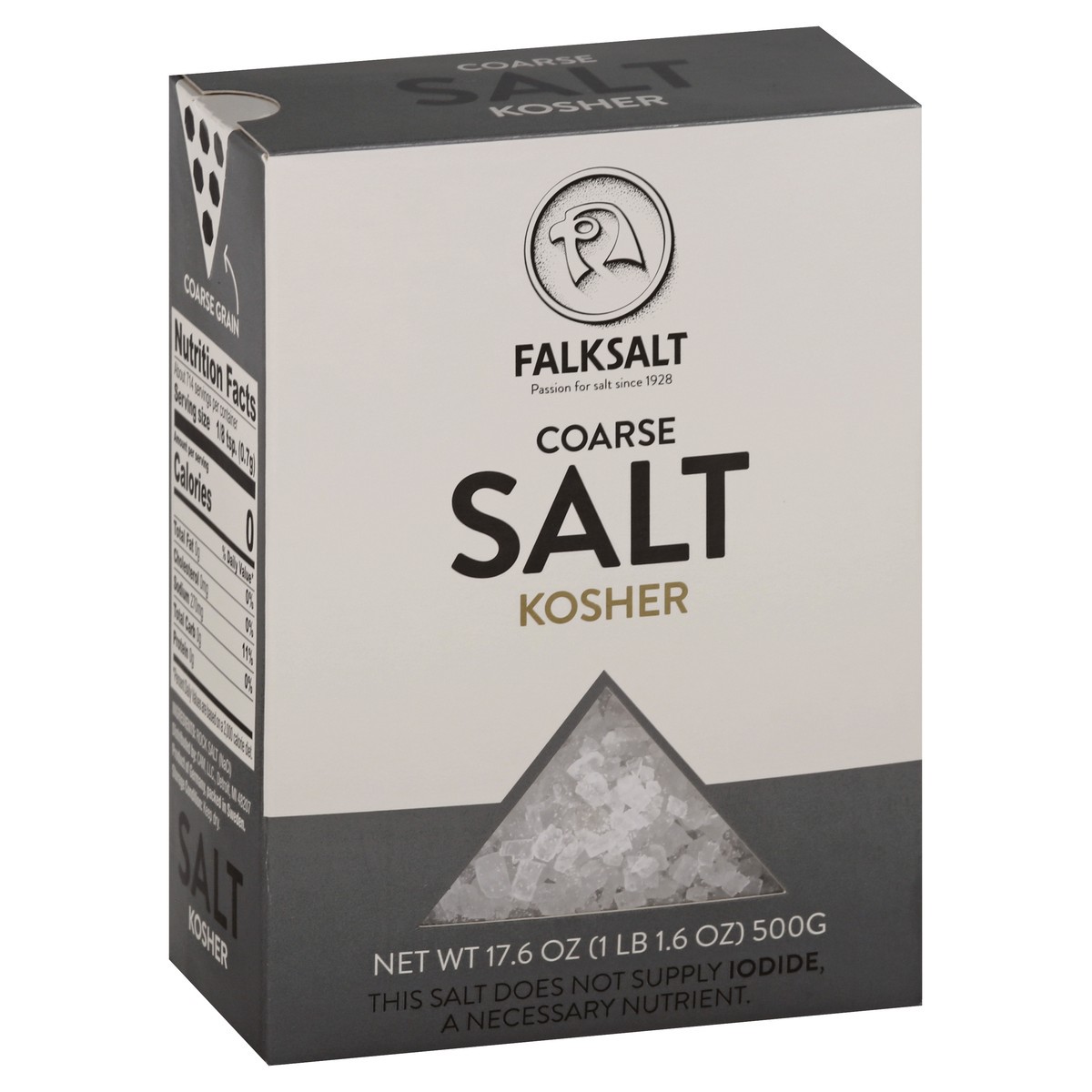 slide 3 of 13, Falksalt Coarse Kosher Salt 17.6 oz, 17.6 oz