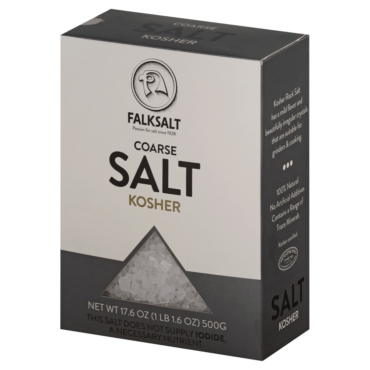 slide 2 of 13, Falksalt Coarse Kosher Salt 17.6 oz, 17.6 oz