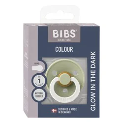 BIBS Colour Sage Glow In The Dark Size 1 Pacifier
