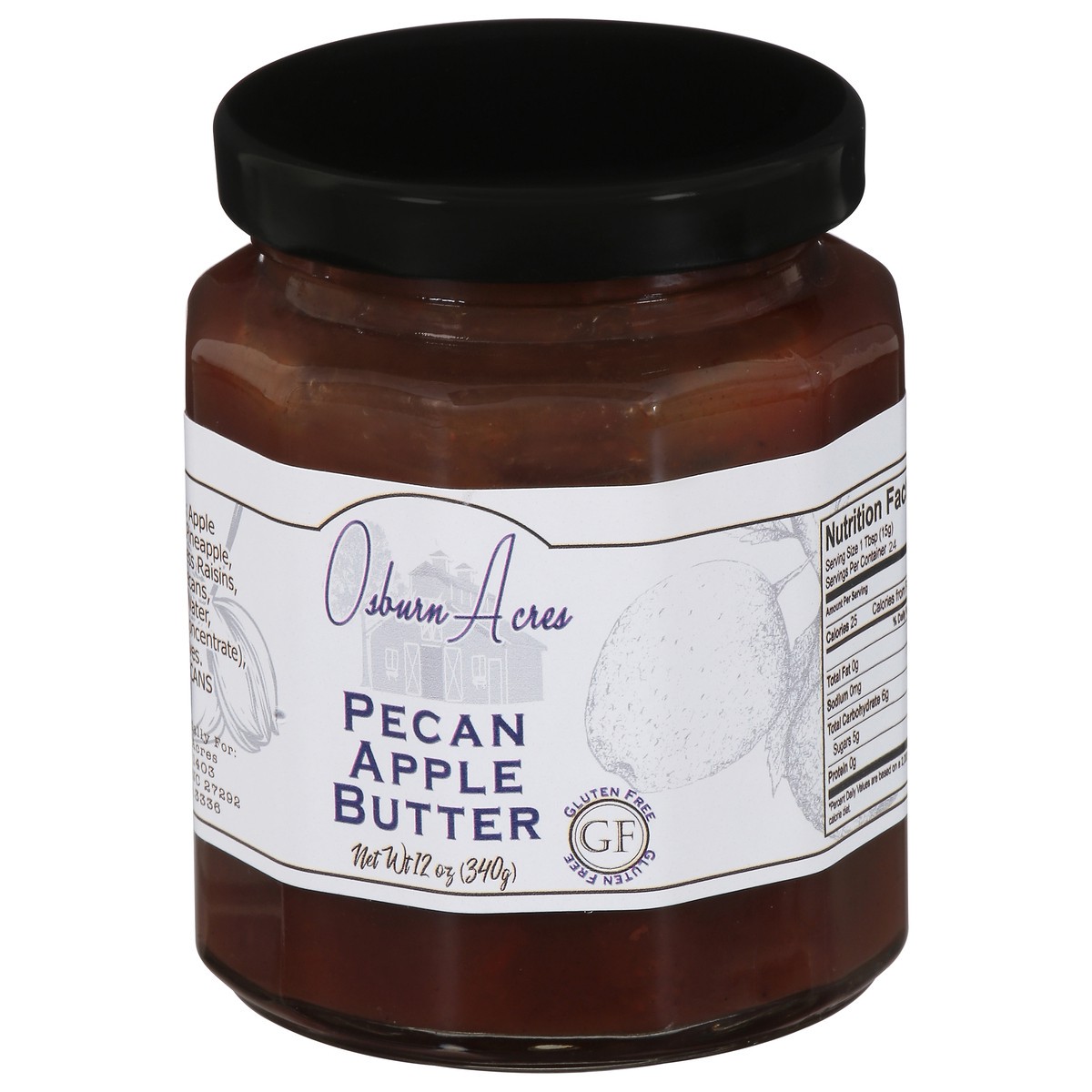 slide 13 of 14, Osburn Acres Pecan Apple Butter, 12 oz