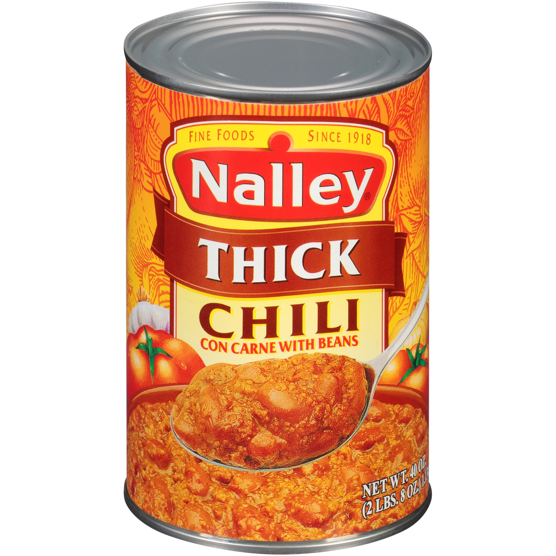 slide 1 of 1, Nalley Chili Con Carne With Beans and Cheese, 40 oz., 40 oz