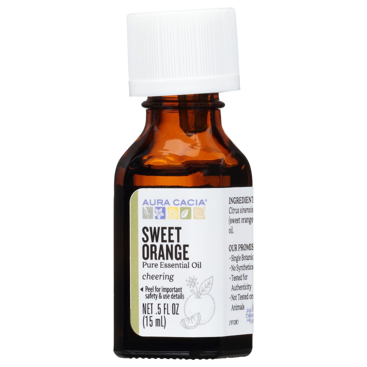 slide 6 of 9, Aura Cacia Sweet Orange Essential Oil, 0.5 oz