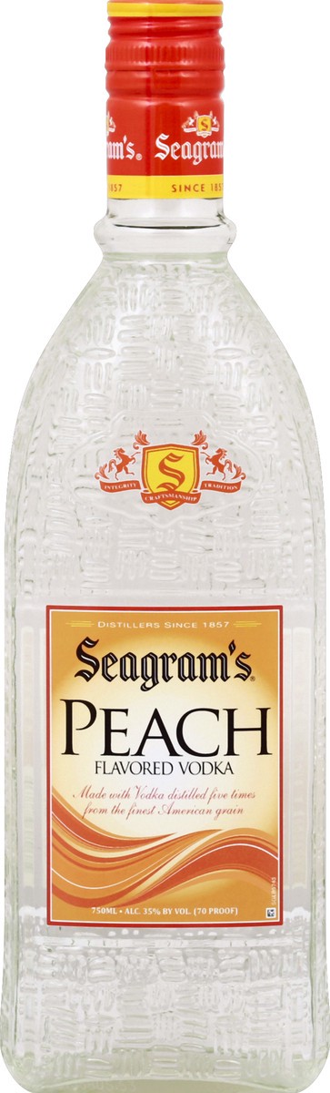 slide 4 of 7, Seagram's Seagrams Peach Flavored Vodka, 750 ml
