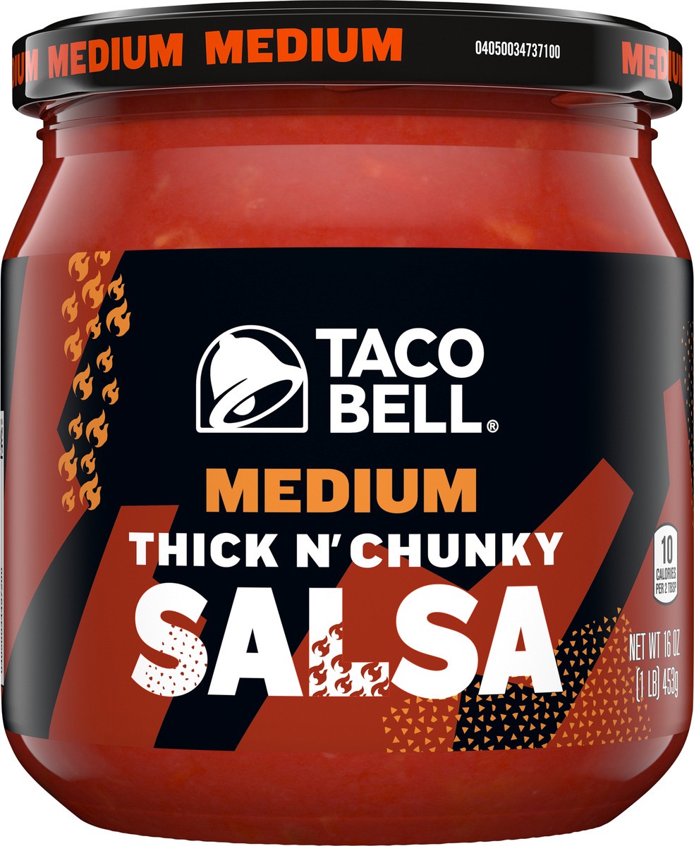 slide 8 of 11, Taco Bell Medium Thick N' Chunky Salsa 16 oz, 16 oz