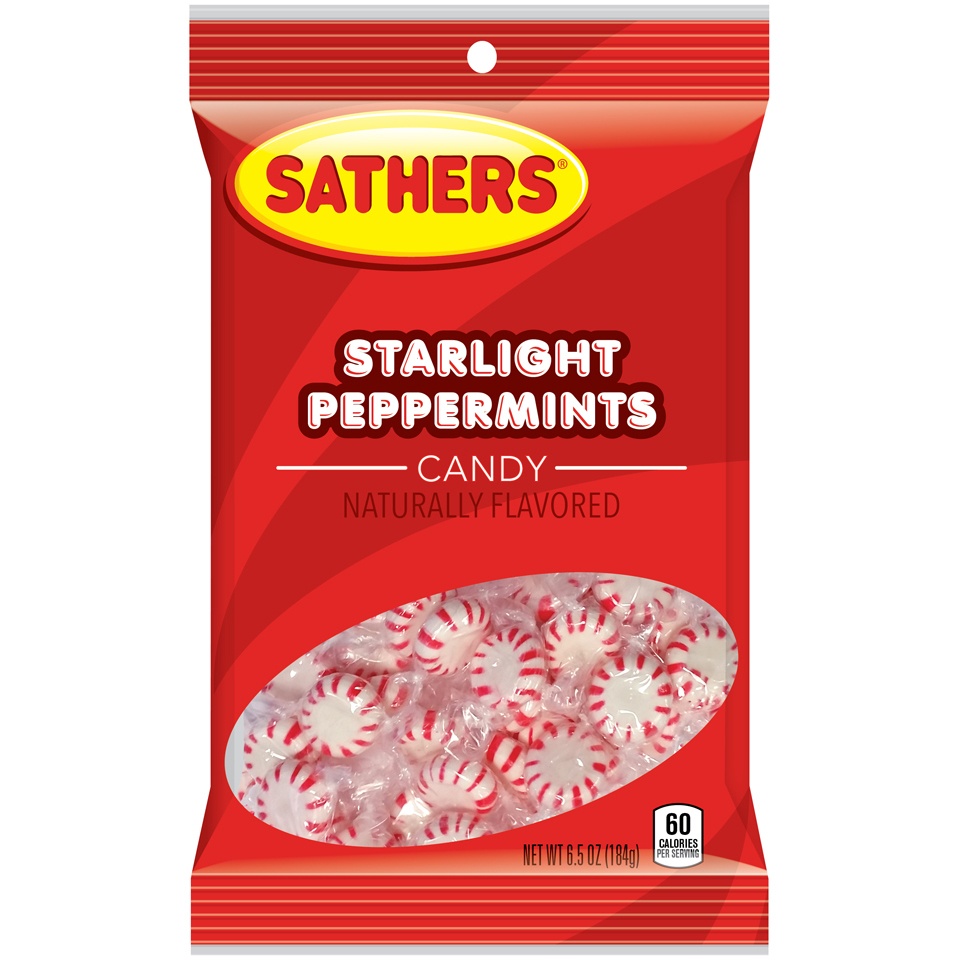 slide 1 of 2, Sathers Candy, Starlight Peppermints, 6.5 oz