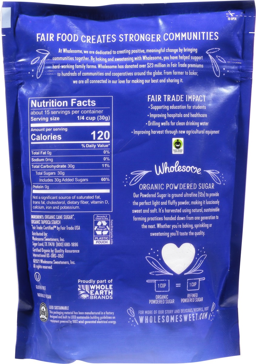 slide 9 of 14, Wholesome Organic Powdered Confectioners Sugar 16 oz, 16 oz