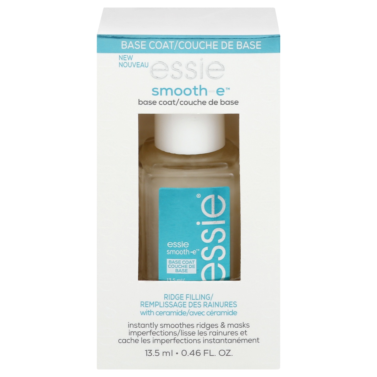 slide 1 of 1, Essie Smooth-E Base Coat, Smooth-E, 0.46 fl oz