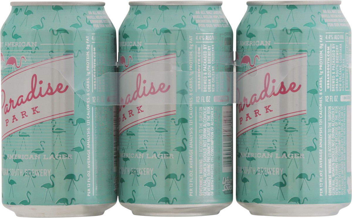 slide 9 of 11, Urban South Brewery American Lager Paradise Park Beer 6 -12 fl oz Cans, 6 ct; 12 oz