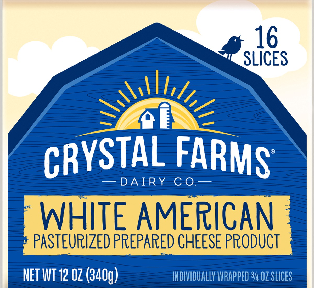 slide 6 of 8, Crystal Farms Cheese Slices, 16 ct