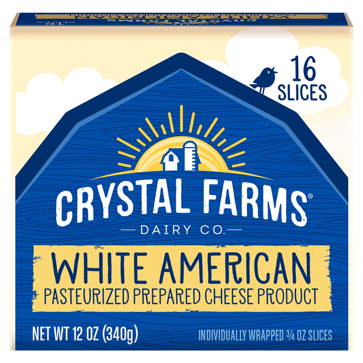 slide 7 of 8, Crystal Farms Cheese Slices, 16 ct