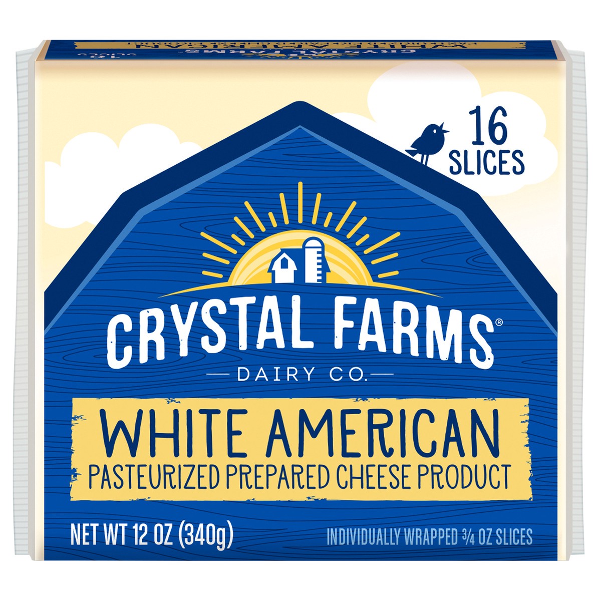 slide 1 of 8, Crystal Farms Cheese Slices, 16 ct