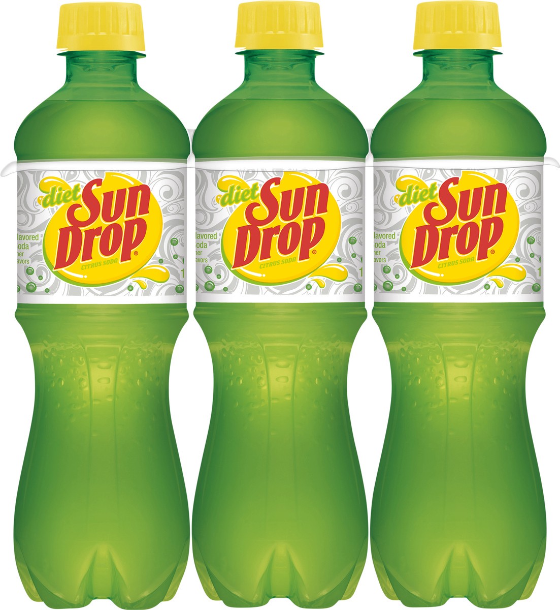 slide 5 of 9, Sun Drop Diet Sun Drop Citrus Soda, .5 L bottles, 6 pack, 6 ct