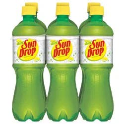 Sun Drop Diet Citrus Soda, 6 Pack 0.5 Liter Bottles
