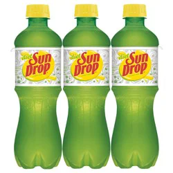 Sun Drop Diet Citrus Soda, 6 Pack 0.5 Liter Bottles