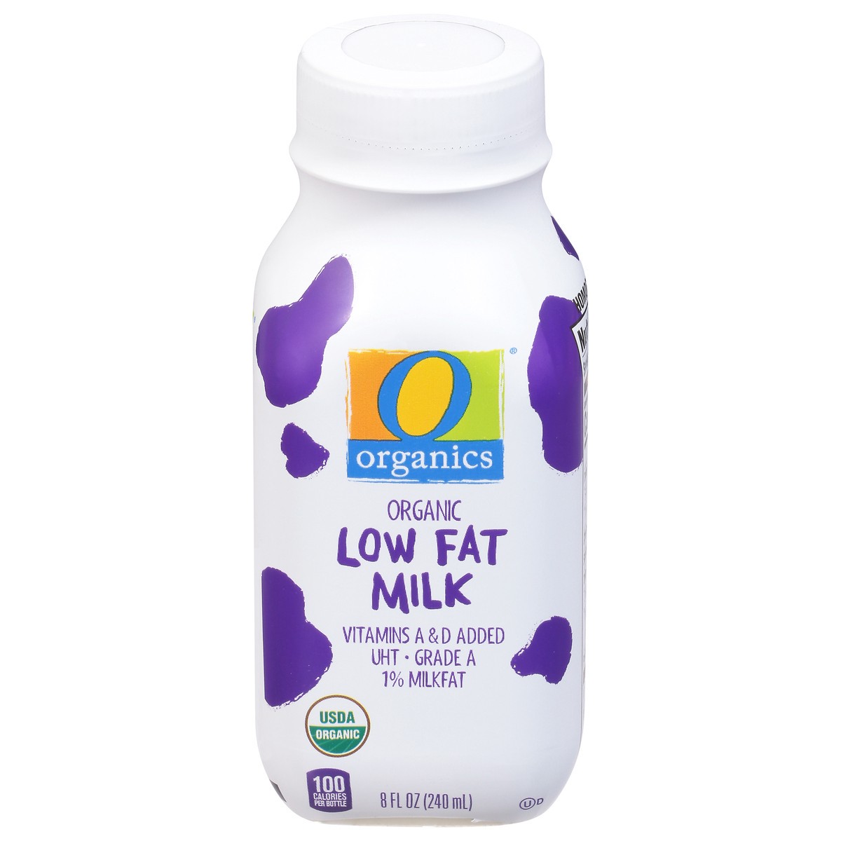 slide 1 of 9, O Orgnc Milk Aseptic Low Fat, 8 fl oz