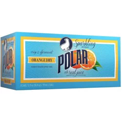 Polar Beverages Polar Orange Dry Sparkling Beverage - 8 ct; 12 fl oz
