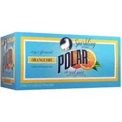 Polar Beverages Polar Orange Dry Sparkling Beverage - 8 ct; 12 fl oz