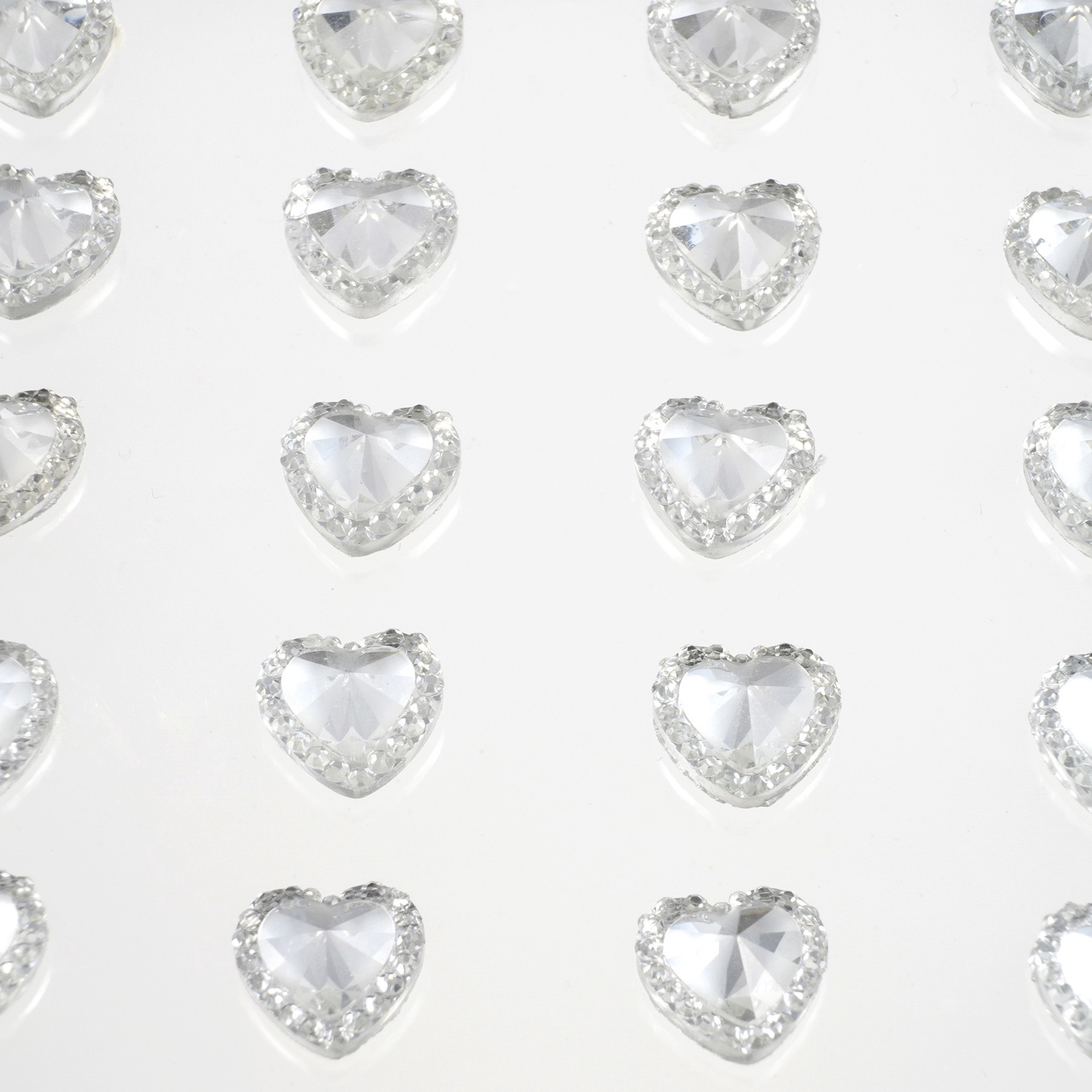 slide 4 of 4, Clear Rhinestone Heart Stickers By Recollections, 12 mm
