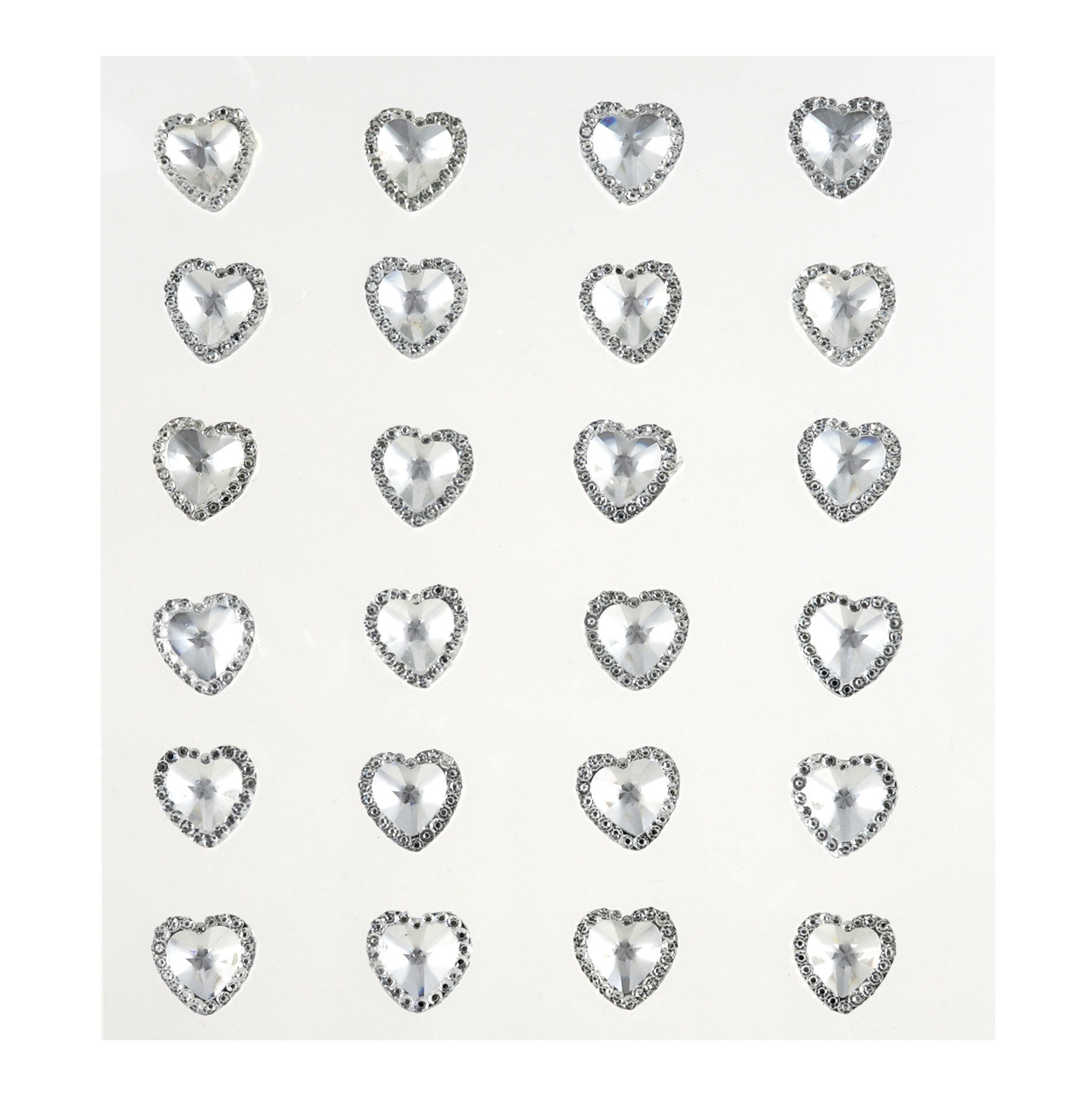 slide 2 of 4, Clear Rhinestone Heart Stickers By Recollections, 12 mm