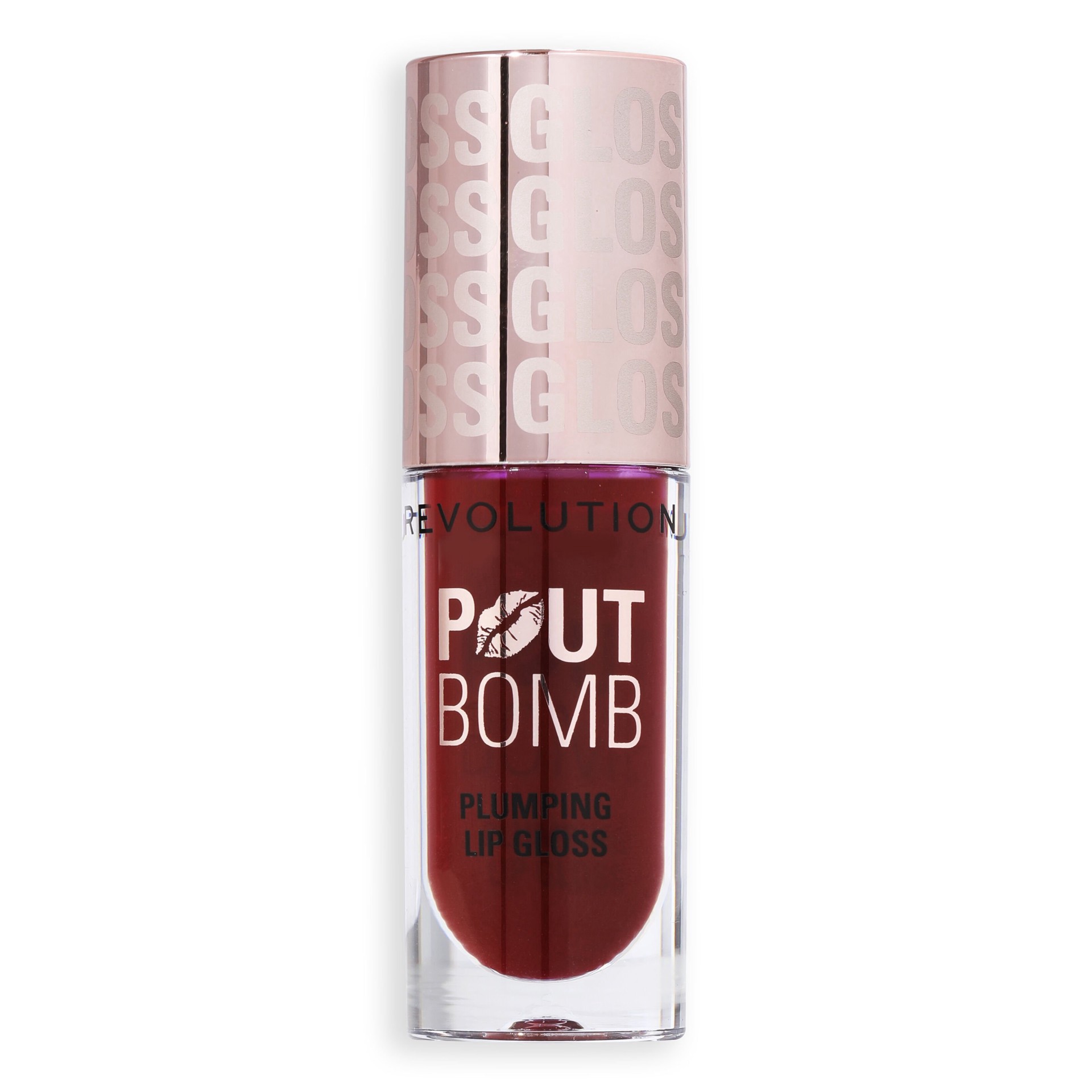 slide 1 of 1, Makeup Revolution Pout Bomb Plumping Lip Gloss - Berry Mauve, 1 ct